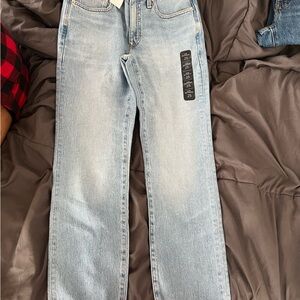 Light blue slim boyfriend jeans